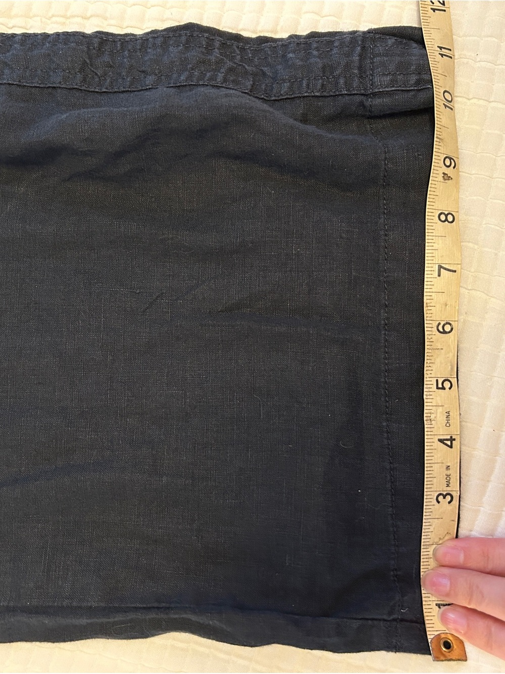 Athleta Cabo Wide Leg Linen Pants in Black - Picture 3 of 8